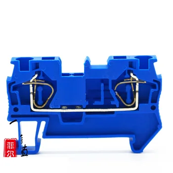 

100 pcs/bag ST4 blue Terminal rail Wiring board connector terminals Wire Cable Terminals ST-4