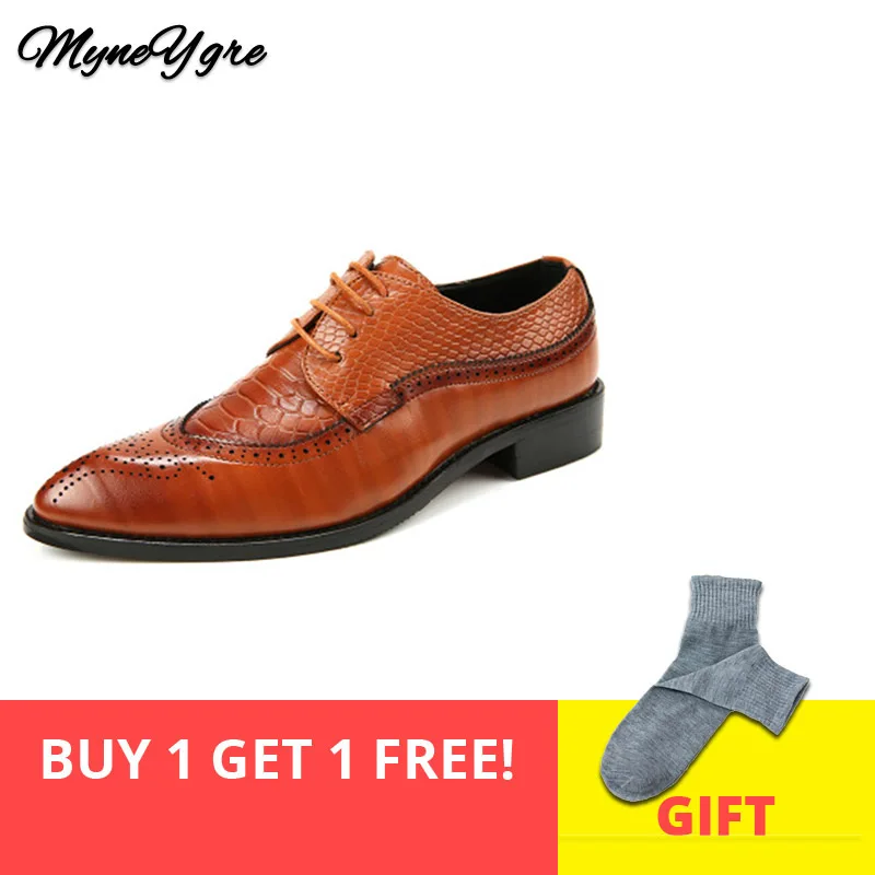 

Genuine Leather Men Bullock shoes Bullock Style Cowhide Men Casual Shoes Lace Up Oxford Texture Shoe Male Leisure Leather Shoes