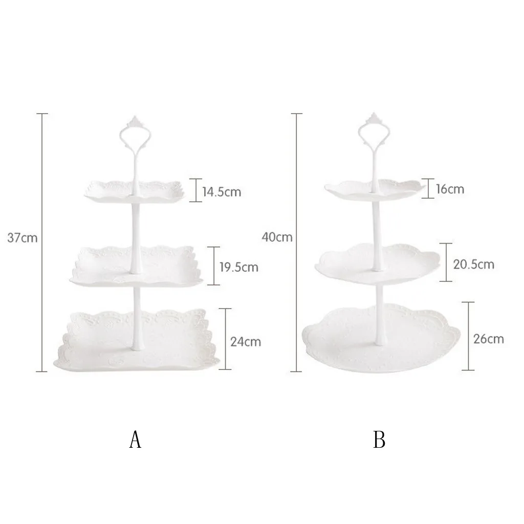 3-х уровневая подставка для пирогов и кексов десерт день Чай Свадебная вечеринка Дисплей башня пластина круглая посуда presentoir ga Чай u