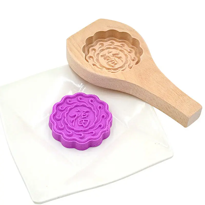 Wood Moon Cake Pastry Mandoo Clip Mold Pumpkin Green Bean Food Bake Shops Mould Baking Kitchen Tools | Дом и сад