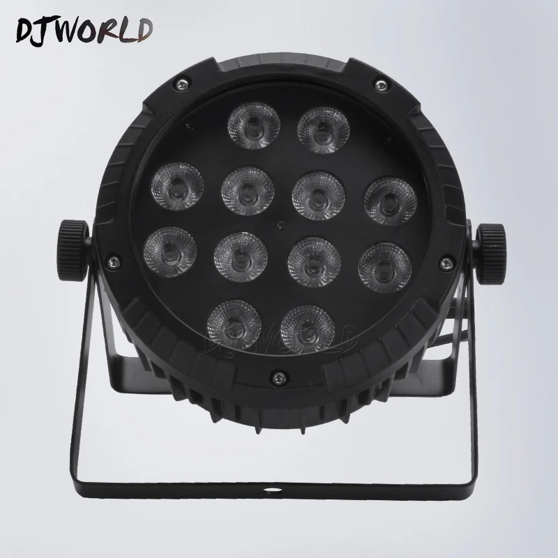 

Waterproof LED Flat Par 12x12W RGBW DMX512 Stage Effect Lighting For Outdoor Swimming Pool DJ Disco Party Clubs Fast Shipping