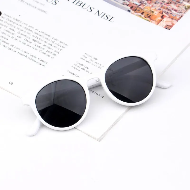 Новые солнцезащитные очки для девочек для детей, младенцев, новорожденных модный дизайнерский Круглый Солнцезащитные очки детские уличные очки Оттенки UV400 okulary