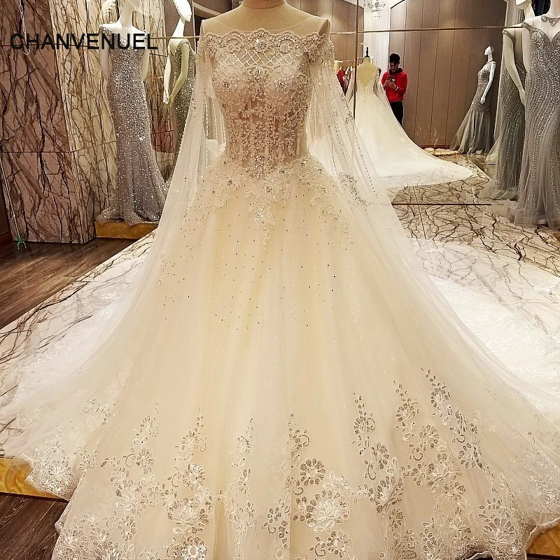 Crystal Top Wedding Dresses 9