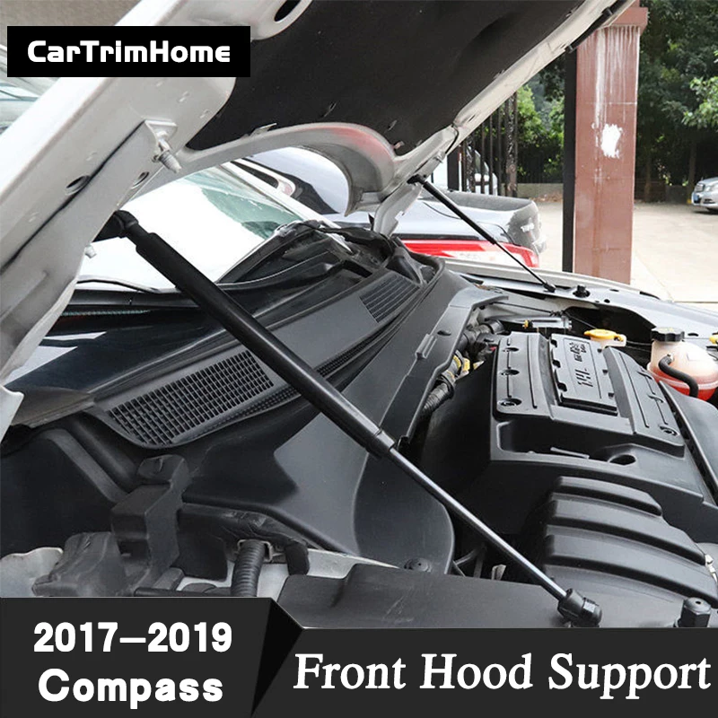 Передняя крышка капота Лифт Поддержка амортизаторы для Jeep Compass стержень гидравлические детали вытяжки 2 шт