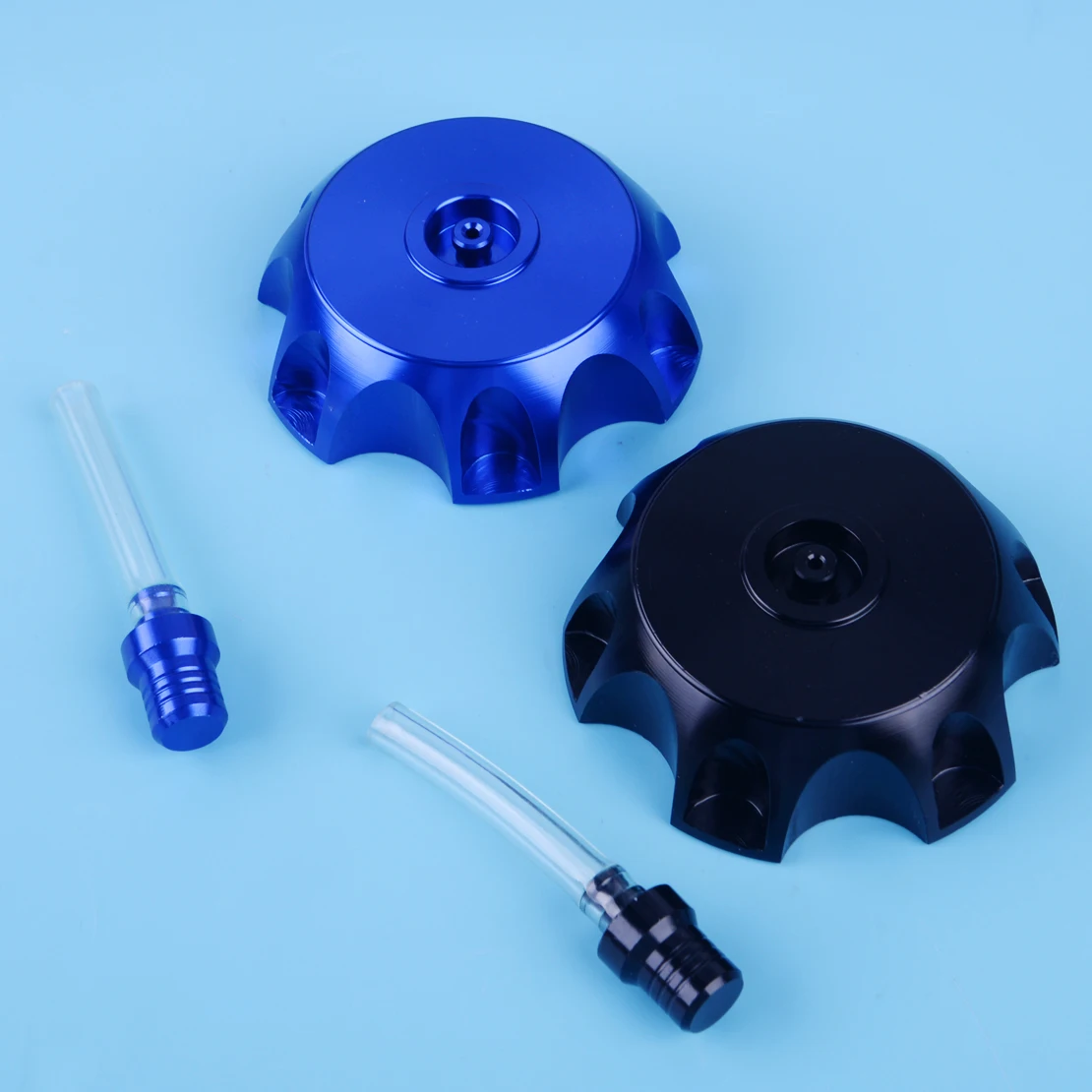 

CITALL Black/Blue High quality Aluminum CNC Gas Fuel Tank Cover Cap for Honda CR85R CR125R CQR250 KLX BBR TTR Motorcycle