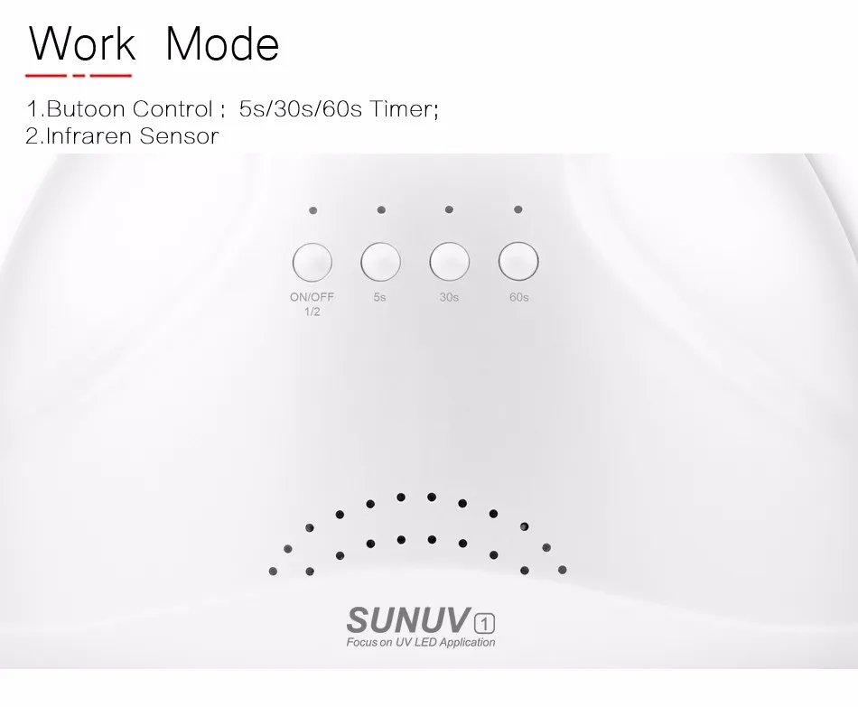 SUNUV золото Sunone 48 W Профессиональный Nail лампе светодиодный Маникюр УФ лампы ногтей сушилка для УФ гель светодиодный гель для ногтей машина инфракрасный Сенсор