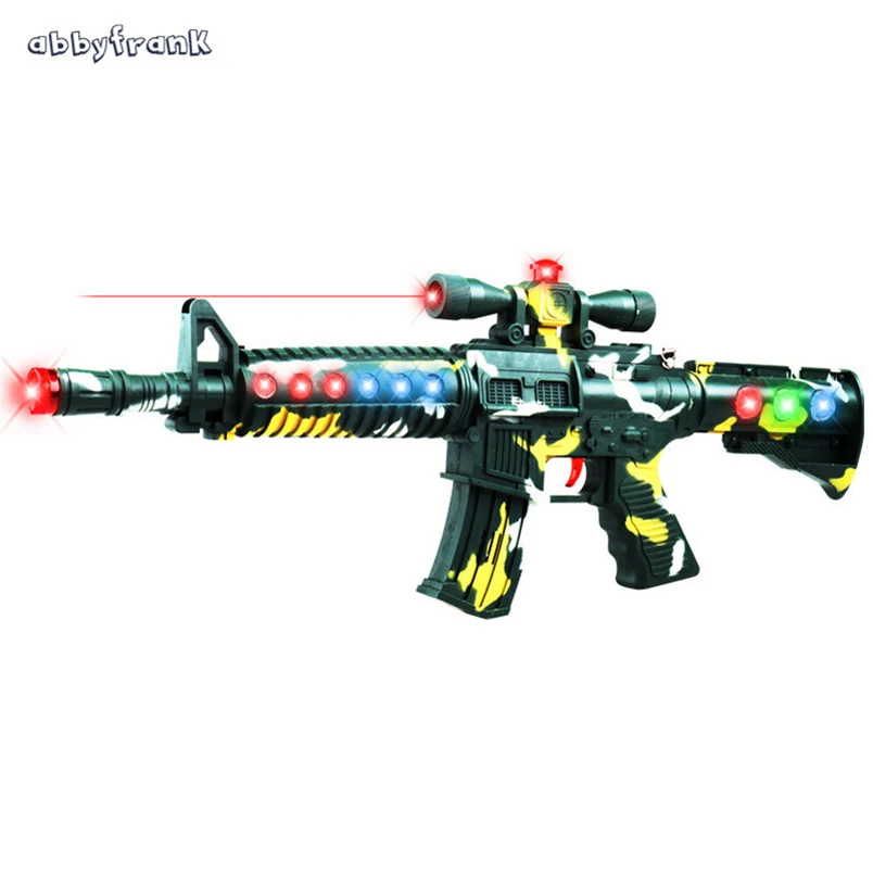 

Abbyfrank Electronic Infrared Sound Shock Wave Toy Gun Flashing Outdoor CS Game Plastic Toys For Children Srma De Brinquedo