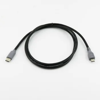 

10pcs USB Type C 3.1 Male To Micro USB 5 Pin B Male Plug Converter OTG Adapter Lead Data Cable for Mobile Macbook 25cm / 1m 3ft