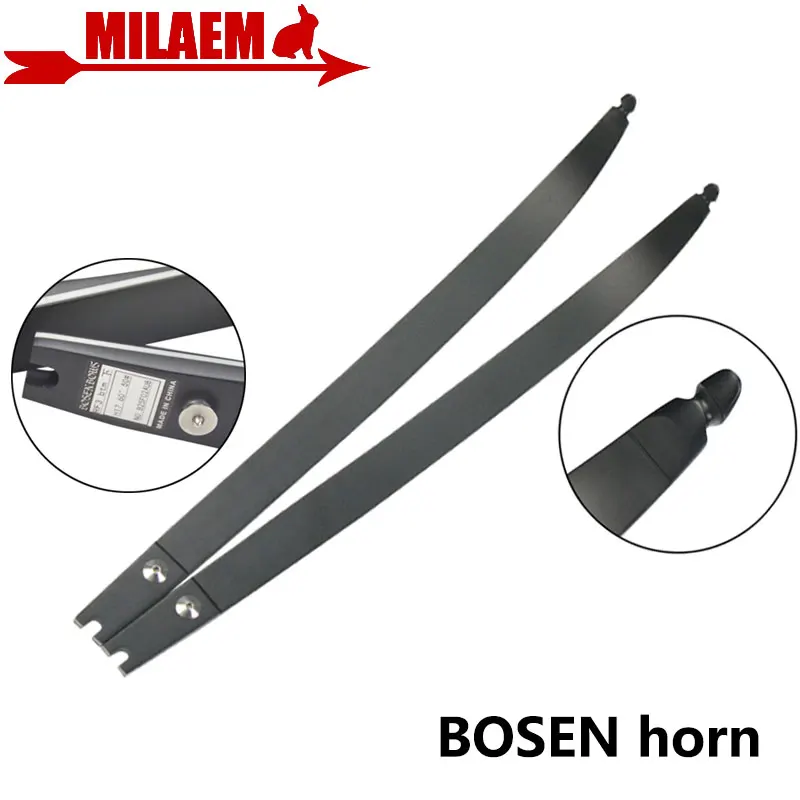 

2pcs Archery BOSEN HORN Recurve Bow Limbs 20-55lbs ILF American Hunting Bow Foam Core RF3 Universal Limbs Shooting Accessories