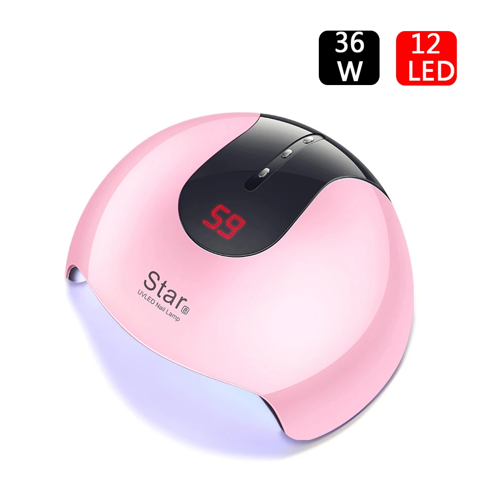 

Star 8 UV LED Lamp Nail Dryer 36W 12 Leds USB Curing All Quick Nail Art Tools LCD Display Sensor Manicure Nails Dryer Lamp
