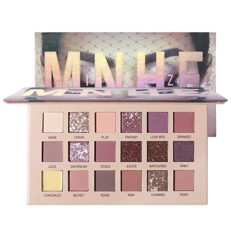 Desert Rose тени для век макияж Палитра теней телесный водонепроницаемый блеск
