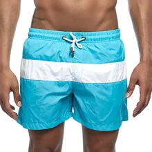 Мышцы эстетики мужские повседневные летние мужские Весна и лето сплайсинга брюки и пляжные шорты для серфинга W417