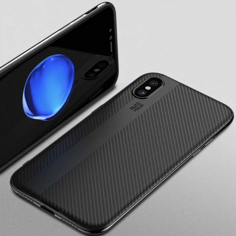 

DrLmm Two in one electroplated carbon fiber hornet phone shell For Apple iPhone X 7 8 6 6S Plus Plating soft Cover cases