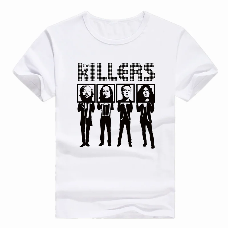 

Asian Size Print The Killers punk rock hipster band T-shirt Short sleeve Summer Casual O-Neck Tshirt Men And Women HCP786