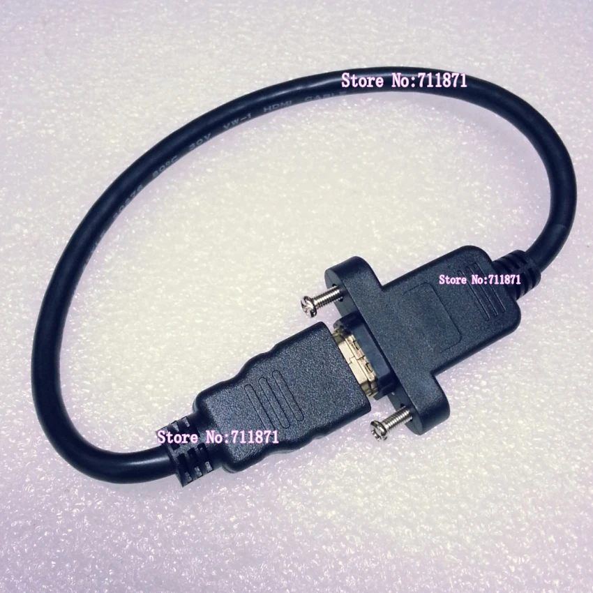 1 4 V высокоскоростной винт фиксированный HDMI кабель мужской женский отверстие