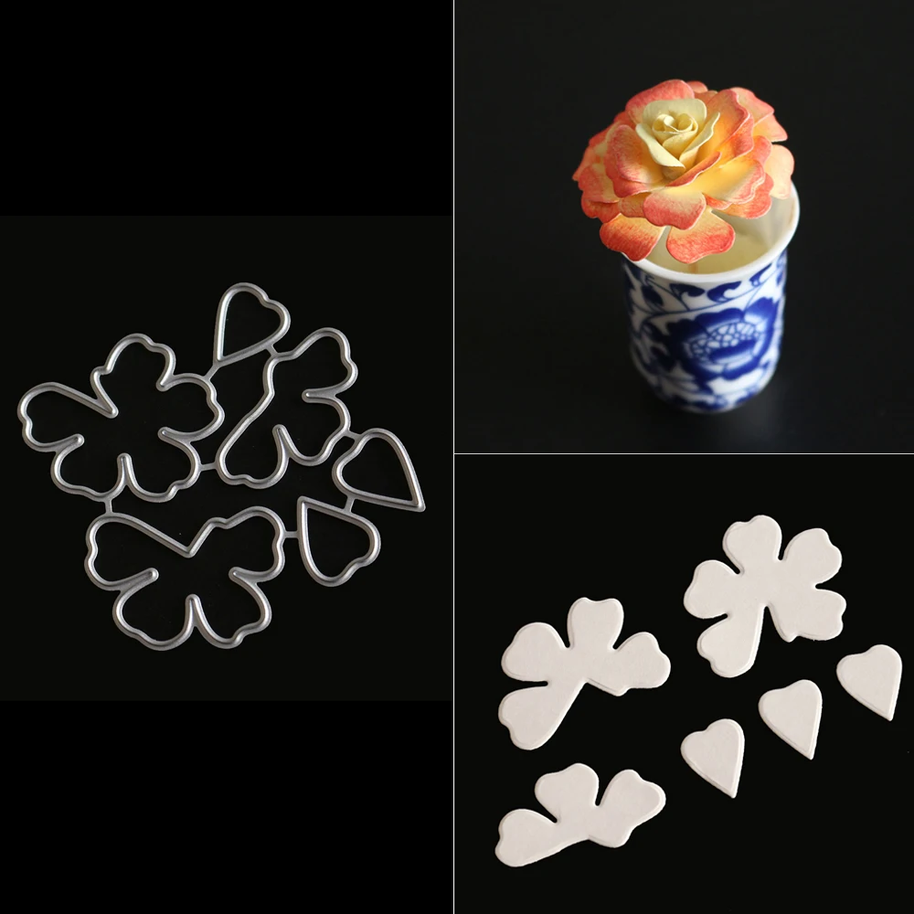 

McDies 60*60MM Beautiful petals shape Cut Metal Die Embossing Craft Scrapbooking Dies Cuts Handmade Stamp Paper Card