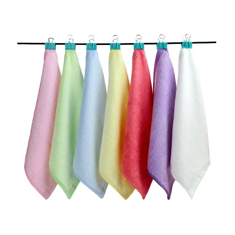 RUBIHOME Wholesale(10 pieces/lot)Small Square Bamboo Face Towels For