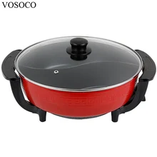 VOSOCO Electric Hot pot 6L 1300W 220V chaffy dish Electric boiler caldron Cooking Noodles boiler heating pot Food heating pot