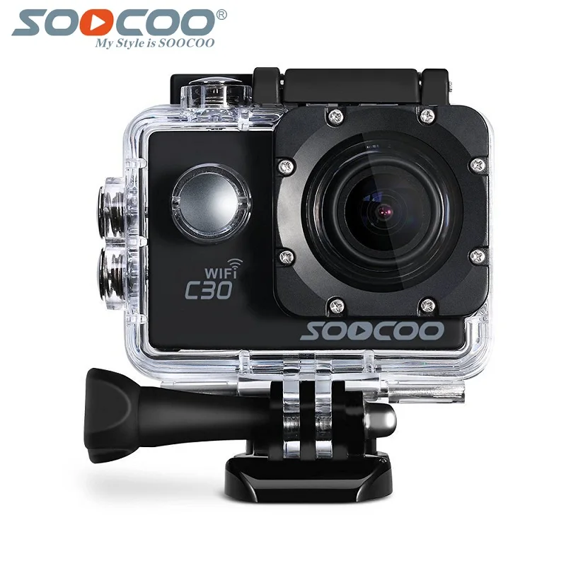 

Original SOOCOO C30 30m Waterproof 4K WiFi G-sensor Sports Action Camera with Adjustable Viewing Angles Support Remote Control