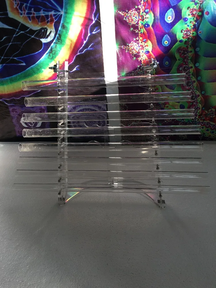 

crystal harp with Perfect C D E F G A B C note and 2pcs crystal mallets and 1piece rubber mallet to play quartz harp healing