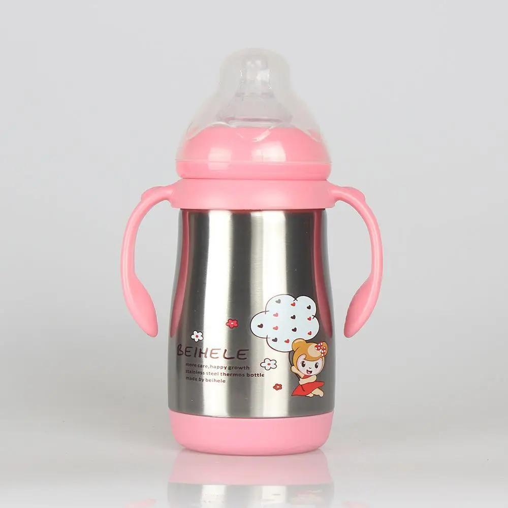 

Baby Articles Excellent Music-loving Heat Preservation Feeding Bottle Stainless Steel Bring Handle Feeding Bottle