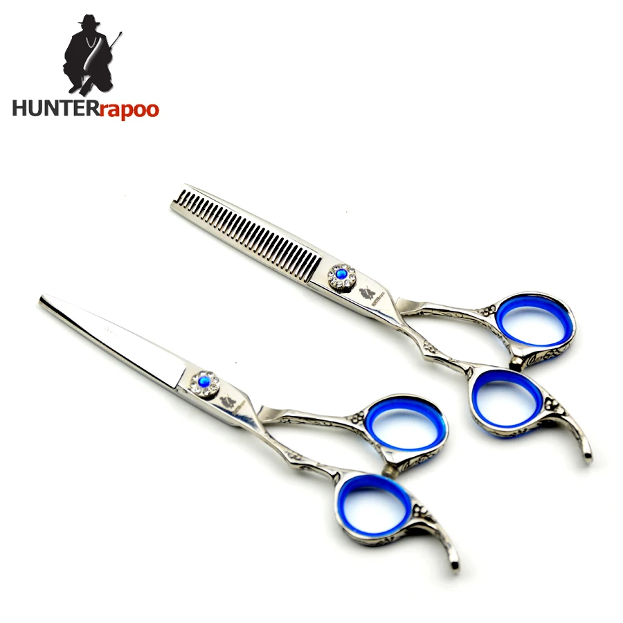 

6" inch HT9120 left handed hair cutting scissors set thinning shears barber scissors set for hairdressing salons haircut scissor