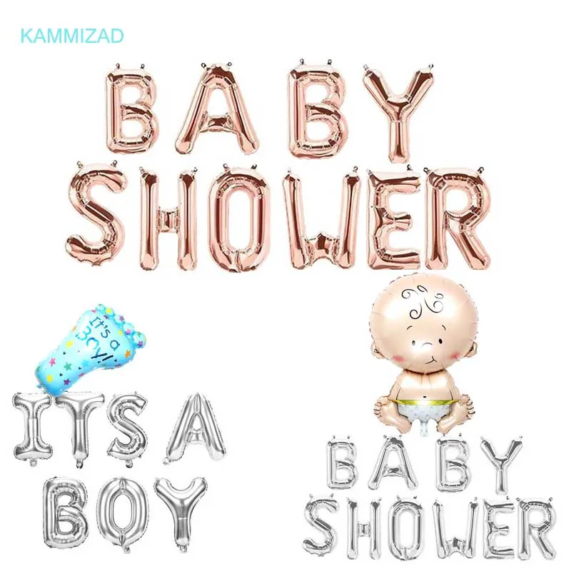 

16inch rose gold/Gold Its a Boy Girl Letters baby shower girl/boy Foil Balloon Decorations Party Supplies Gender Reveal balloon