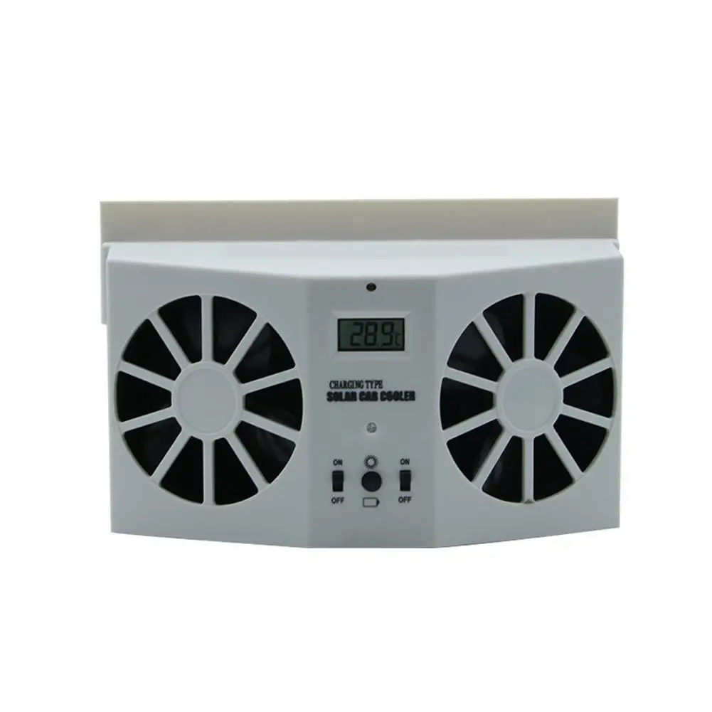 

Car Auto Solar Powered Fan Cooler Window Air Vent Vehicle Ventilation Radiator Ventilation System Radiator Solar Car Cooler