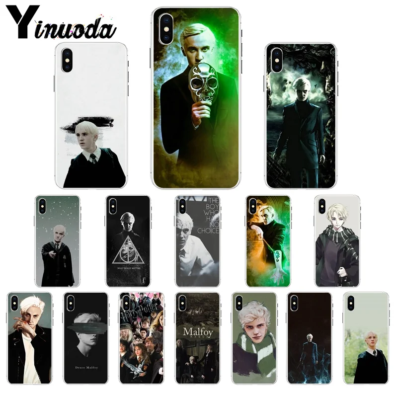 

Yinuoda Harry Potter Draco Malfoy TPU Transparent Phone Case Cover Shell for Apple iPhone 7 8 6 6S Plus X XS MAX 5 5S SE XR