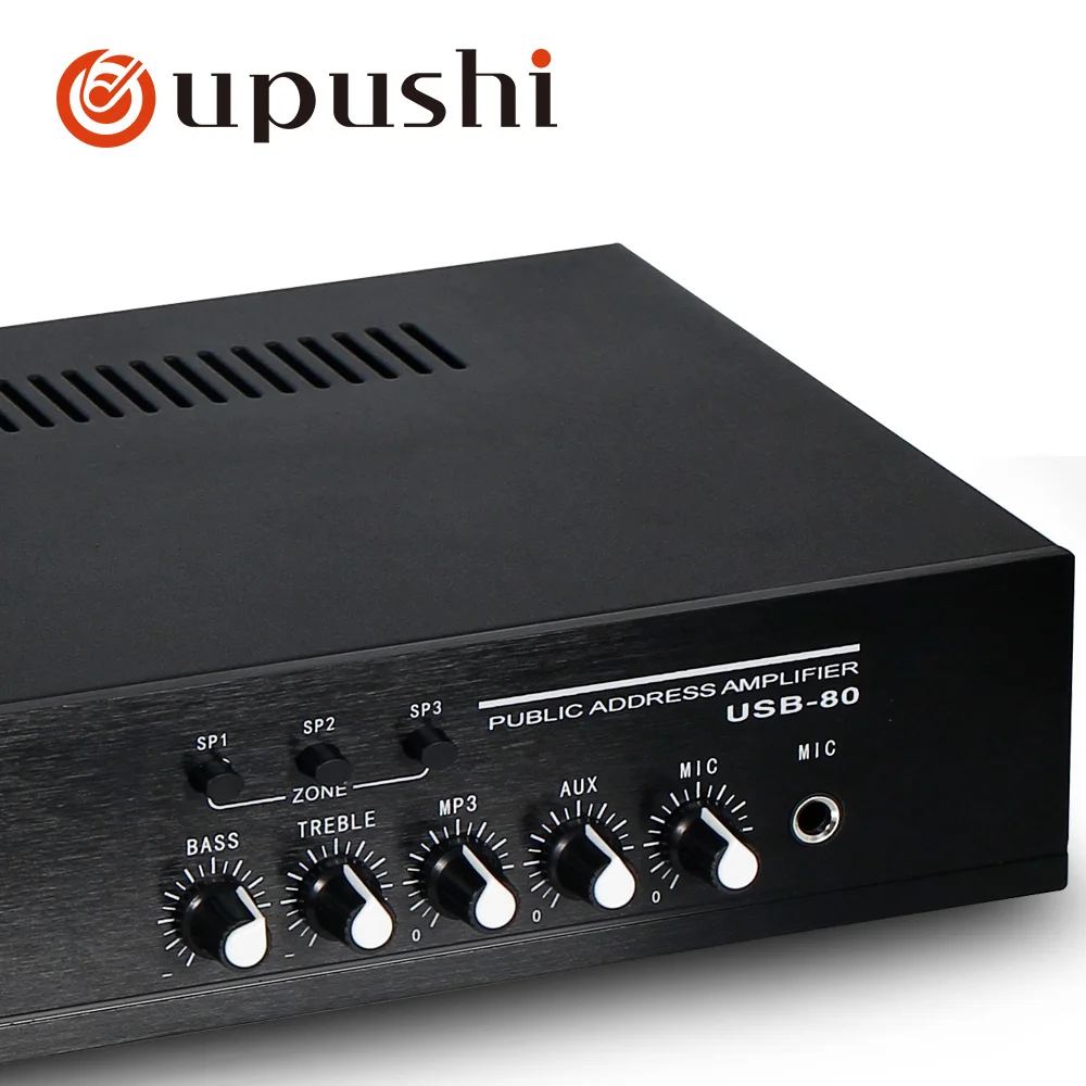 Усилитель звука oupushi 80 Вт bluetooth 3 зоны ПА 100 в плата цифрового усилителя мощности с
