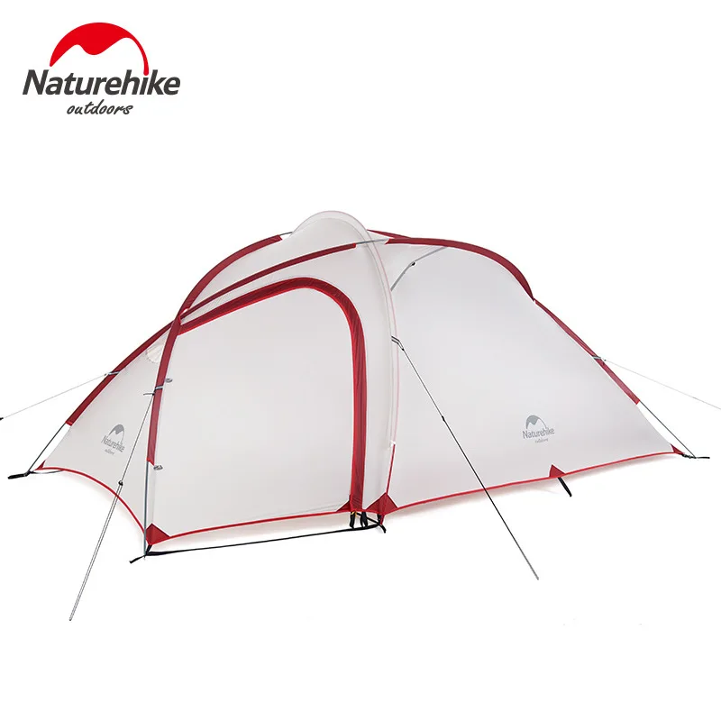 

Naturehike Outdoor 2-4 person field family camping mountaineering rain-proof double-decker tent One-bed one living room tent