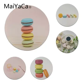 

MaiYaCa In Stocked Macarons Colorful Yummy Cake DIY Design Pattern Game Lockedge mousepad Size for 20x20cm and 22x22cm Mousepad