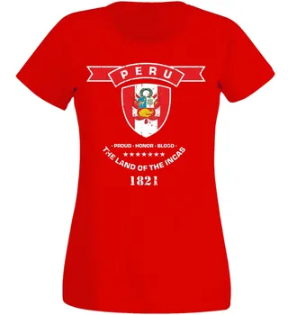 

Peru Damen T-Shirt Women'S Footballer Soccers 2019 Summer Brand Women'S Homme Brand Clothing for Women Print Tee Shirt Homme