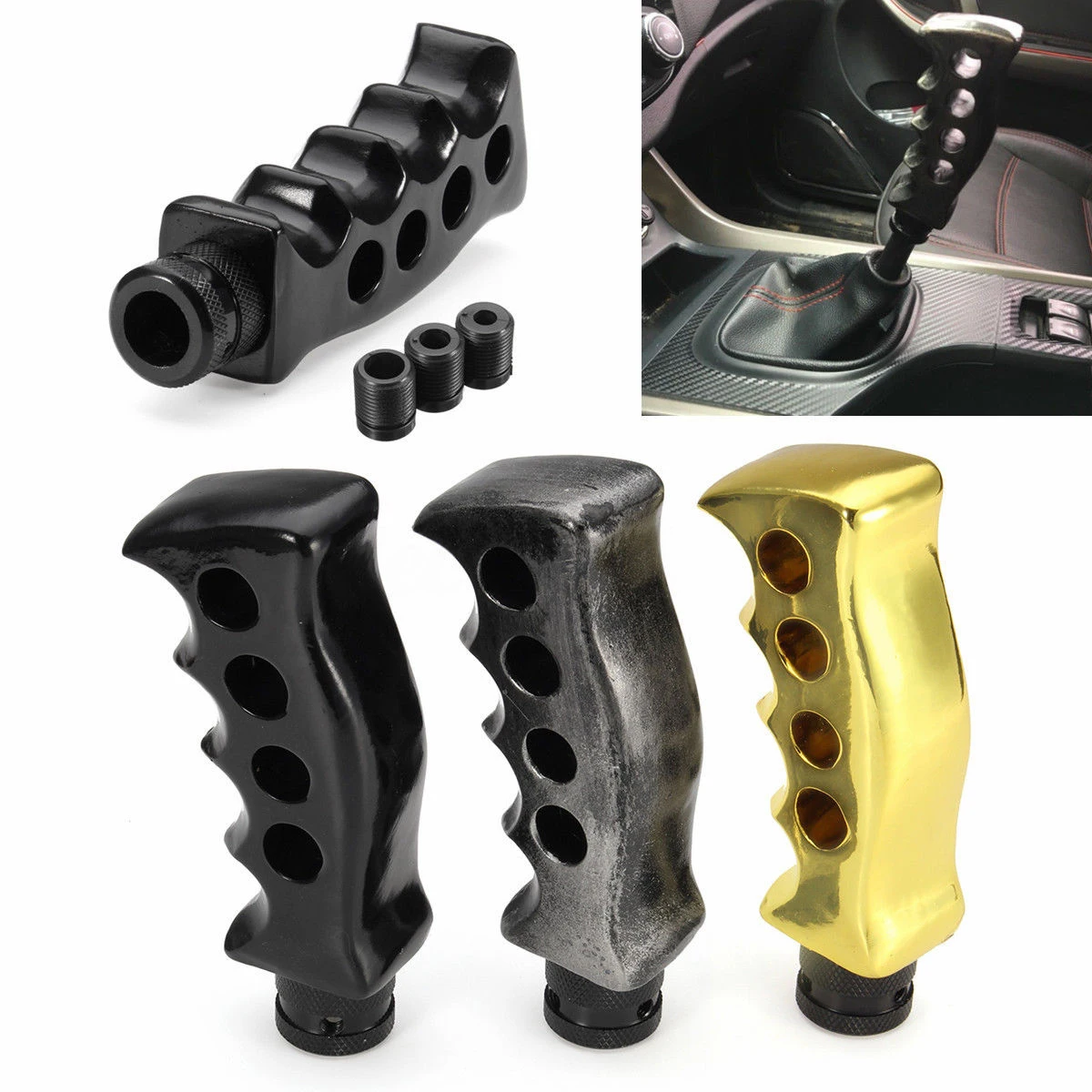 AUTO Car Gun Grip Gear Shift Knob Lever Handle Column Floor Shifter