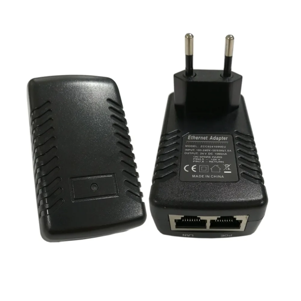 

24V Ethernet adapter POE pin4/5(+),7/8(-) POE injector Ethernet Power PoE Adapter for Mikrotik 24V24W wireless access point
