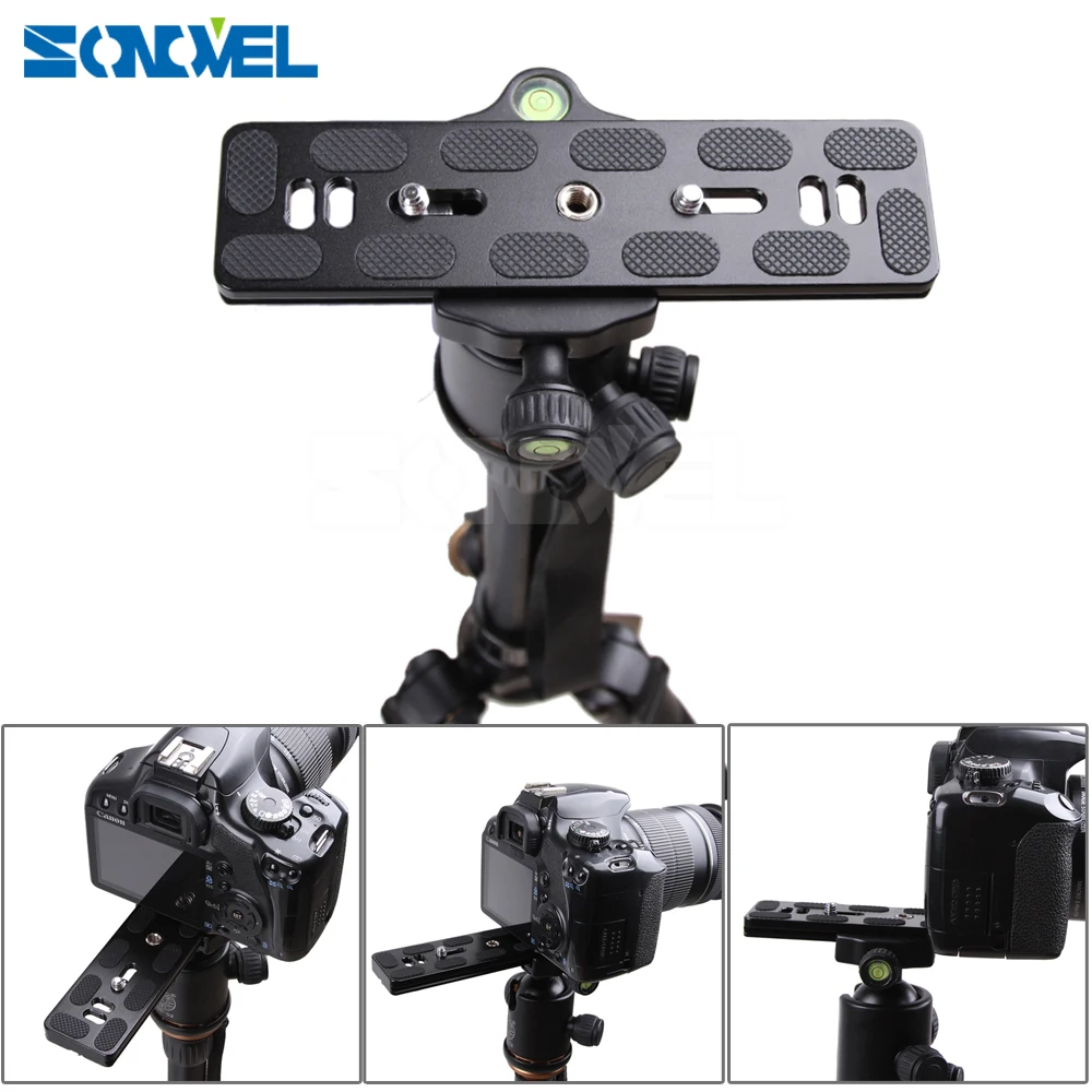 БЫСТРОРАЗЪЕМНАЯ пластина PU100/PU120/PU150/PU200 с винтовым креплением 1/4 &quotдля Arca Swiss Benro