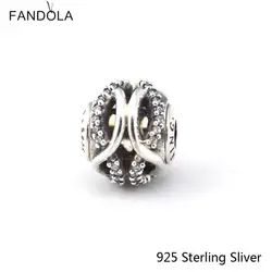 Сущность Малый Бусины Подходит Pandora Браслеты 925 пробы 100% серебряные ювелирные изделия забота Европейская мода оригинальный талисманы CKK