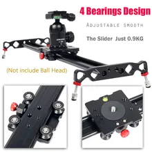 Cheaper Ashanks 60cm Camera Track Slider 4 Bearings Rail Slide Aluminum Alloy Photography DV Studio Stabilizer For DSLR Video Camcorder