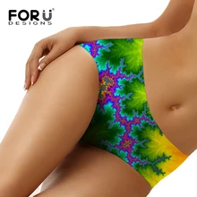 FORUDESIGNS/плавки, женские плавки бикини, африканские принтованные бразильские трусики, купальные шорты, Женский раздельный купальник, стринги