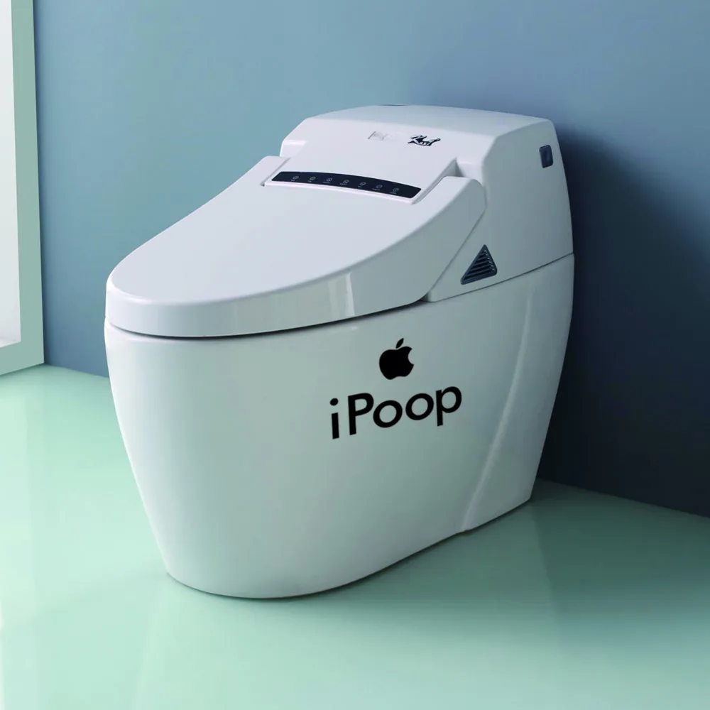 Novelty Creative Funny Toilet Seat Decals Bathroom Decor Funny Toilet