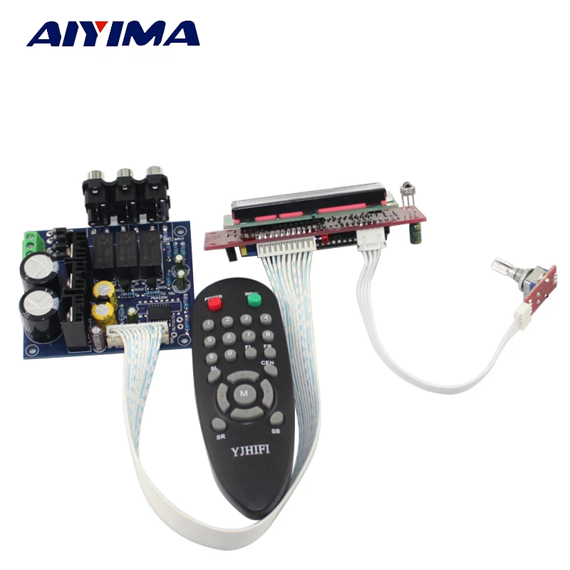 

AIYIMA PGA2311 Audio Volume Stereo Pre-amplifier Preamp Board with Remote Control LCD Display