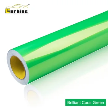 

New Color Car Vinyl Wraps! Car Foil Coral Green Promotion Price Best Quality Brand