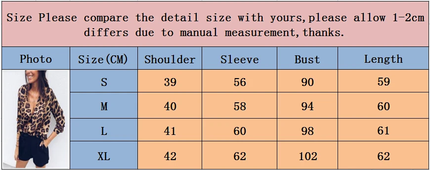 Сексуальная Женская леопардовая блузка, праздничный Топ с длинным рукавом, новинка, осень, глубокий v-образный вырез, Леопардовый принт, Пляжная женская блузка, рубашки, S-XL