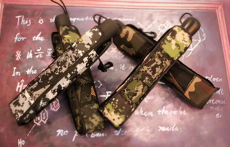 Камуфляжный Зонт Elargol тройного сложения УФ зонт уличный военный складной