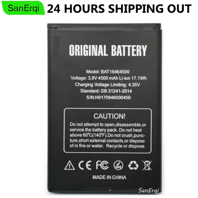 

For DOOGEE T5 Battery Replacement BAT16464500 4500mAh High Quality For DOOGEE T5 Lite bateria