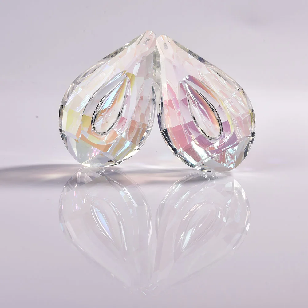1PCS Suncatcher Glass Crystal Pendants for chandelier Prism Parts Feng Shui hanging drops decoration