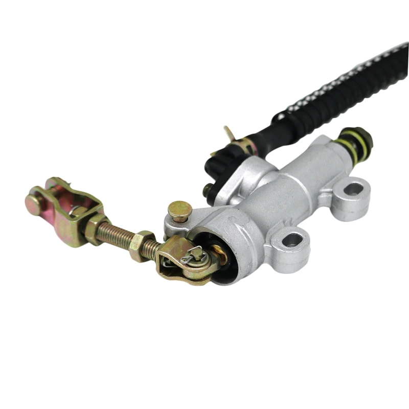 LMoDri Motorcycle Dirt Pit Bike ATV Rear Foot Hydraulic Brake Master Cylinder Pump black Pitch