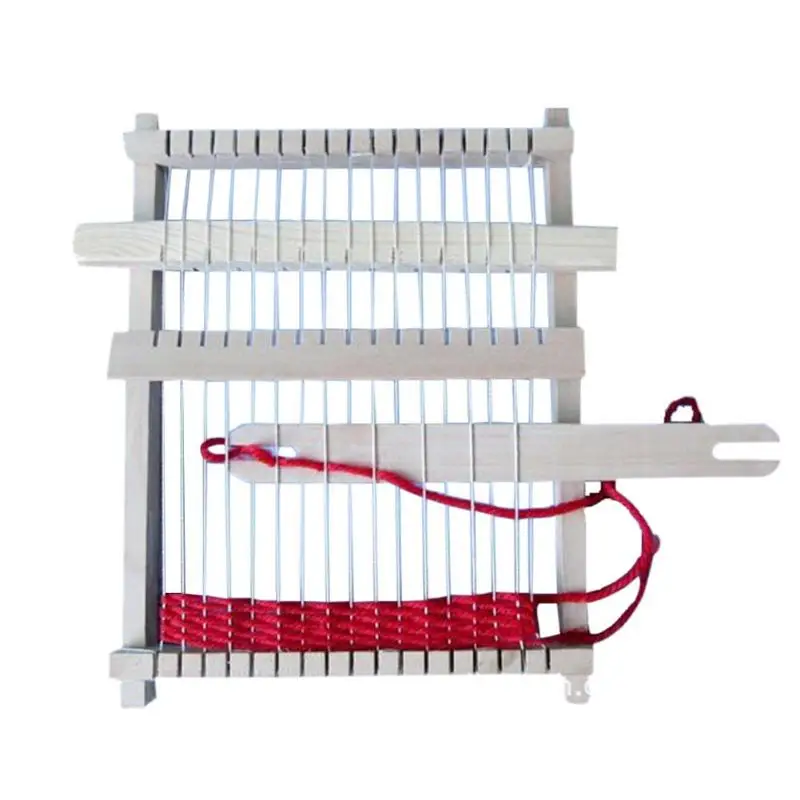 

DIY Craft Yarn Wooden Traditional Weaving Loom Craft Educational Gift Wooden Weaving Frame knitting Machine Children Toy