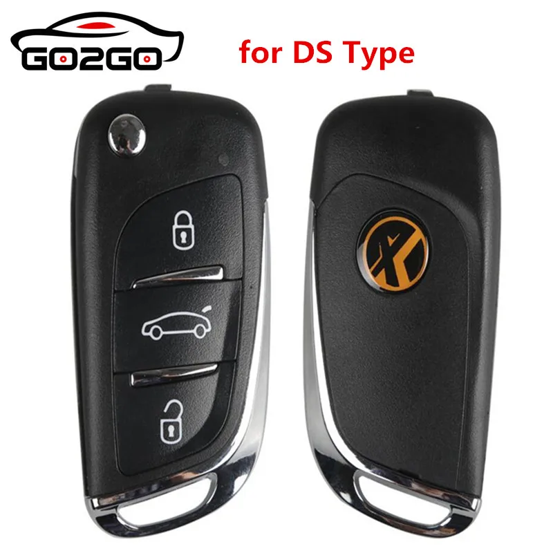 

100% Origional 10pcs/lot Xhorse VVDI2 English Version Wireless Universal Remotes Key 3 Buttons DS Style for VVDI Key Tool