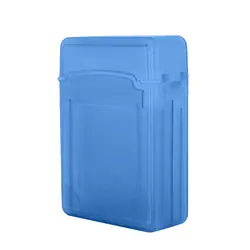 2,5-дюймовый жесткий диск защиты коробки жесткий диск протектор двухслойный жесткий диск коробка для хранения 3,5 дюймов синий пластиковый